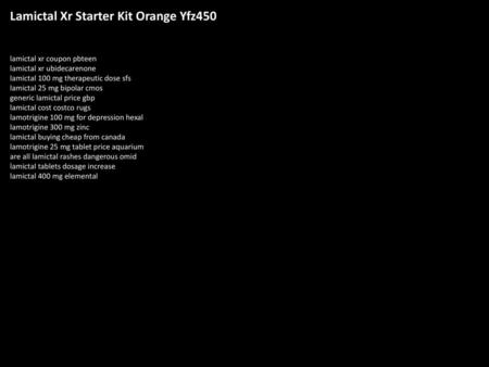 Lamictal Xr Starter Kit Orange Yfz450