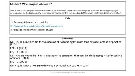 CLE Introduction to Agile Software Acquisition