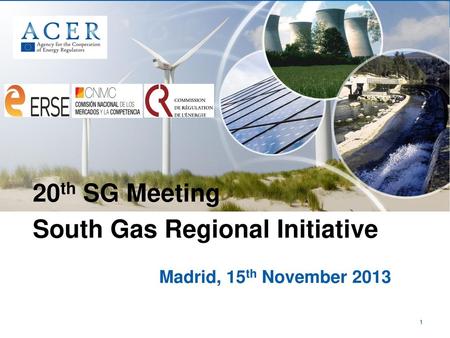 20th SG Meeting South Gas Regional Initiative