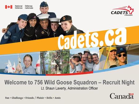 Welcome to 756 Wild Goose Squadron – Recruit Night Lt