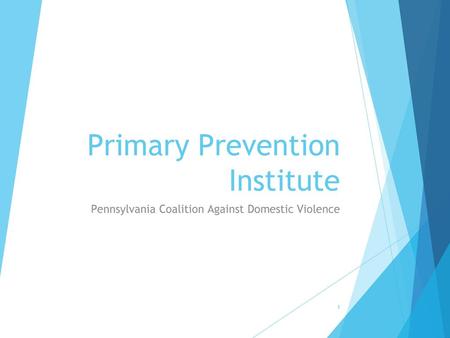 Primary Prevention Institute