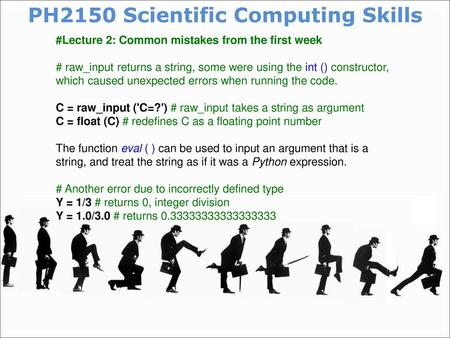 PH2150 Scientific Computing Skills