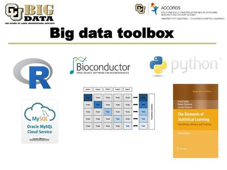 Big data toolbox.