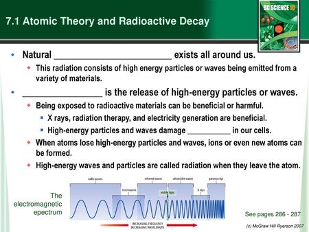 7.1 Atomic Theory and Radioactive Decay