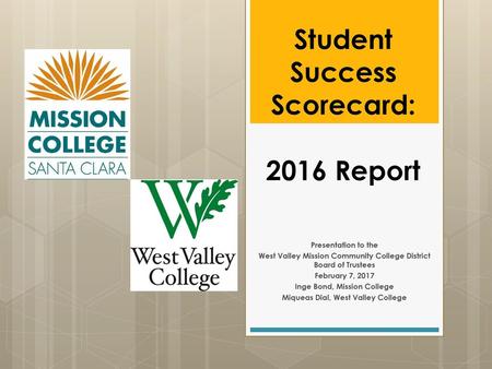 Student Success Scorecard: 2016 Report
