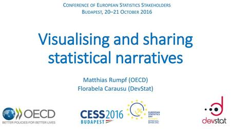 Visualising and sharing statistical narratives
