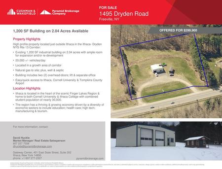 1,200 SF Building on 2.04 Acres Available