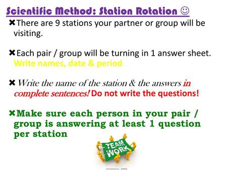 Scientific Method: Station Rotation 