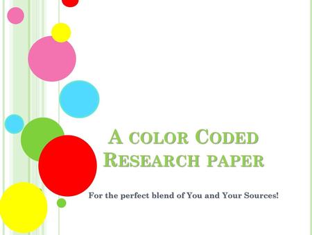 A color Coded Research paper