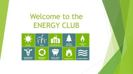 Welcome to the ENERGY CLUB