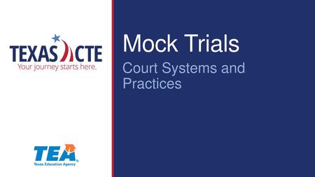 Mock Trials Court Systems and Practices.
