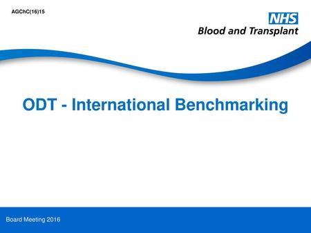 ODT - International Benchmarking