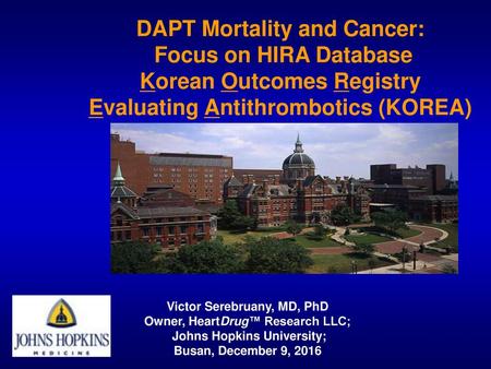 DAPT Mortality and Cancer: Focus on HIRA Database