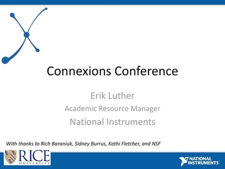 Connexions Conference