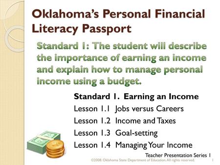 Oklahoma’s Personal Financial Literacy Passport