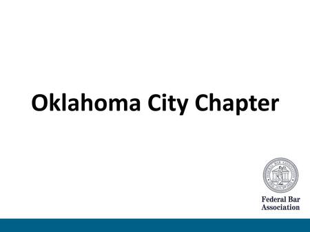 Oklahoma City Chapter.