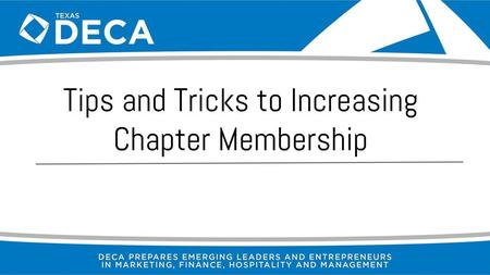 Tips and Tricks to Increasing Chapter Membership