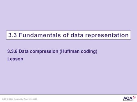 3.3 Fundamentals of data representation