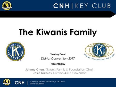 The Kiwanis Family District Convention 2017