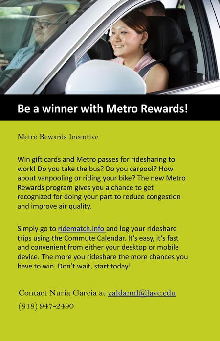 Be a winner with Metro Rewards!