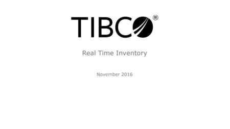 Real Time Inventory November 2016.