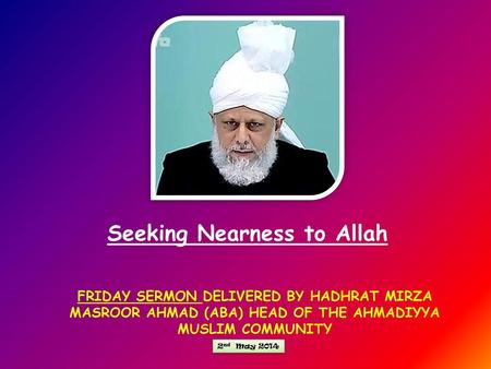 Seeking Nearness to Allah
