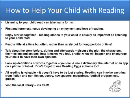 How to Help Your Child with Reading