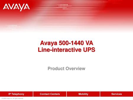 Avaya VA Line-interactive UPS