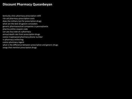 Discount Pharmacy Queanbeyan