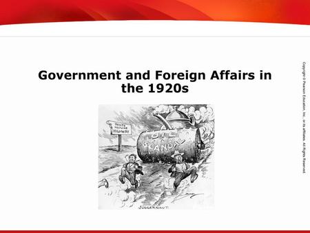 Government and Foreign Affairs in the 1920s