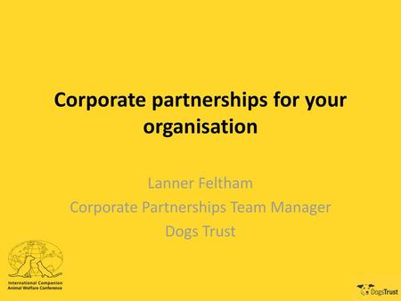 Corporate partnerships for your organisation