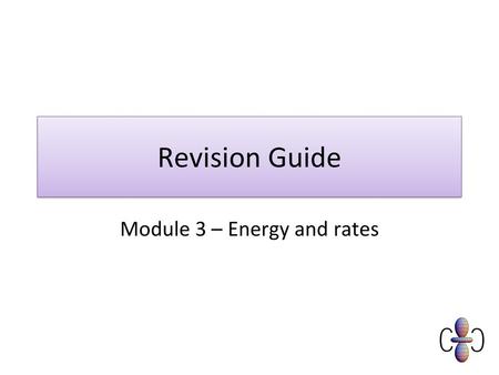 Module 3 – Energy and rates