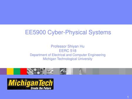 EE5900 Cyber-Physical Systems