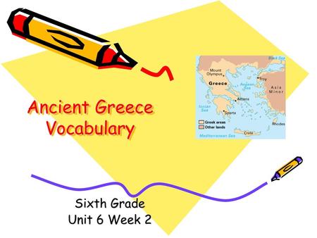 Ancient Greece Vocabulary