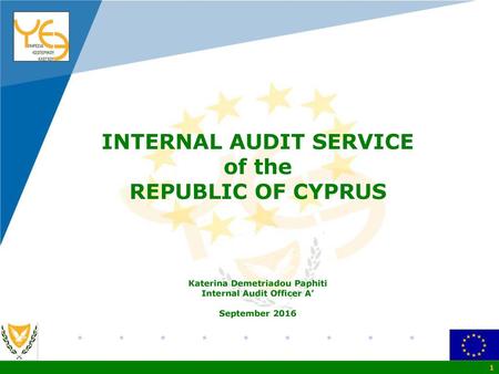 INTERNAL AUDIT SERVICE of the REPUBLIC OF CYPRUS