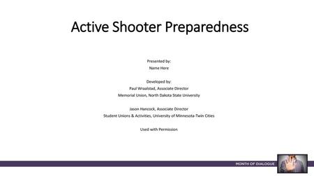 Active Shooter Preparedness