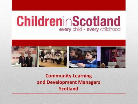 Community Learning and Development Managers Scotland