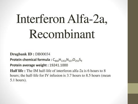Interferon Alfa-2a, Recombinant