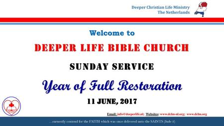 DEEPER LIFE BIBLE CHURCH