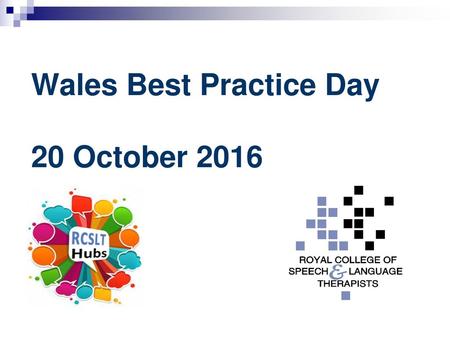 Wales Best Practice Day 20 October 2016