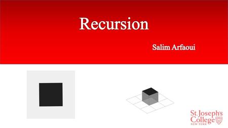 Recursion Salim Arfaoui.