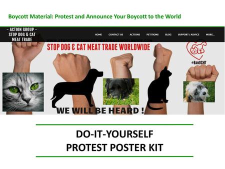 DO-IT-YOURSELF PROTEST POSTER KIT