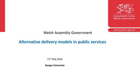 Alternative delivery models in public services