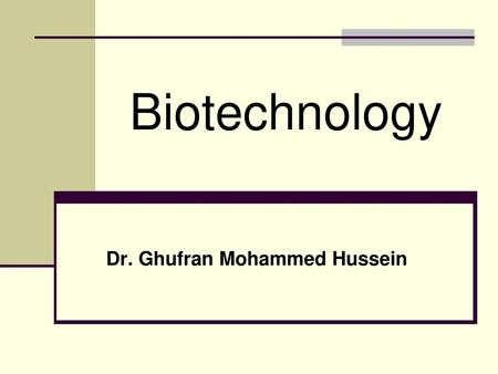 Dr. Ghufran Mohammed Hussein