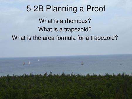 What is the area formula for a trapezoid?