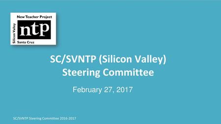 SC/SVNTP (Silicon Valley) Steering Committee