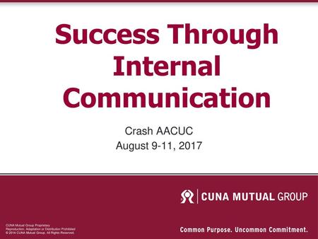 Success Through Internal Communication