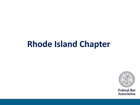 Rhode Island Chapter.