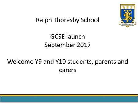 Welcome Y9 and Y10 students, parents and carers