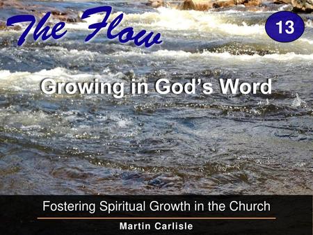 Fostering Spiritual Growth in the Church